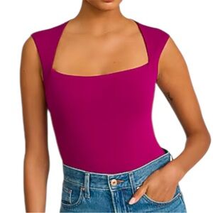 Express Body Body Contour High Compression Square Neck Bodysuit